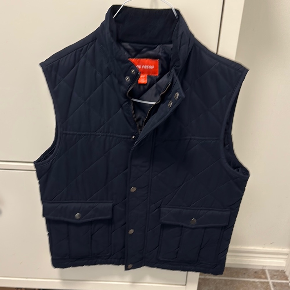 Joe Fresh Navy Quilted Puffer Vest
